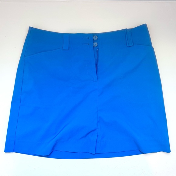 Nike Dresses & Skirts - NIKE GOLF Dark Blue Flat Front Active Outdoor Golf Casual Skort Skirt SZ 8